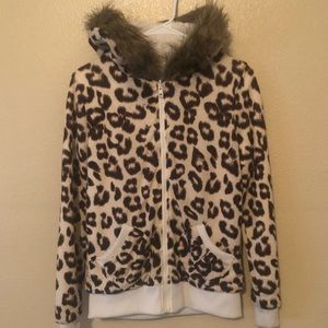 Leopard print hoodie